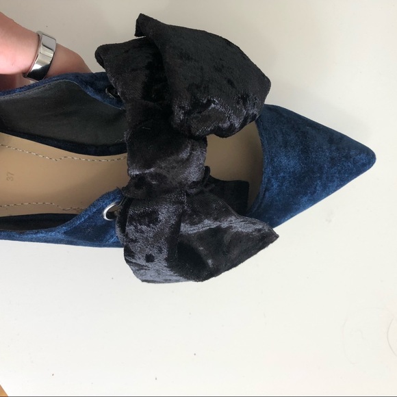 Zara velvet bow flats - Picture 3 of 8